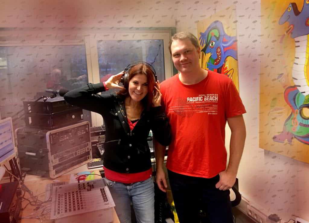 Claudia Robbins in de studio